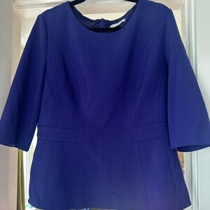 Hugo Boss blue short sleeve jacket top- 12